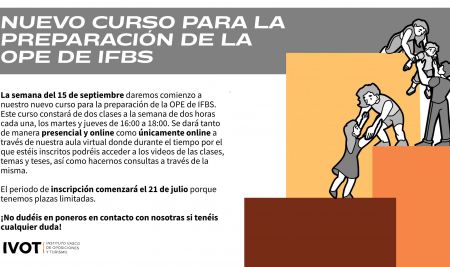 NUEVO CURSO PARA LA PREPARACIÓN DE LA OPE DE IFBS